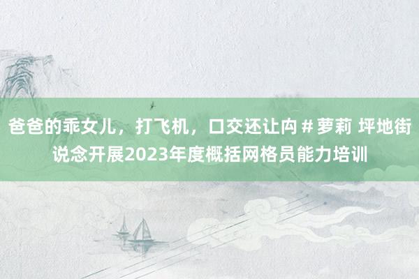 爸爸的乖女儿,打飞机,口交还让禸#萝莉 坪地街说念开展2023年度概括网格员能力培训