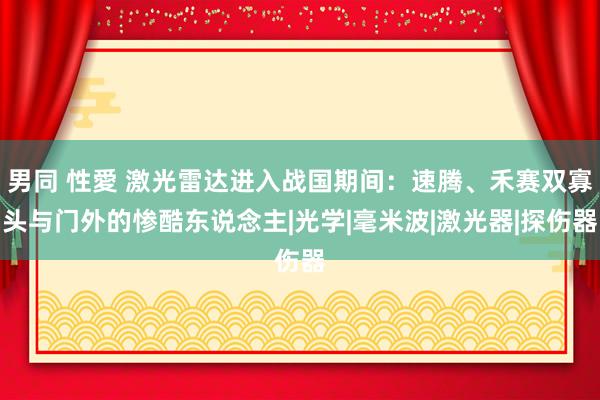 男同 性愛 激光雷达进入战国期间:速腾、禾赛双寡头与门外的惨酷东说念主|光学|毫米波|激光器|探伤器