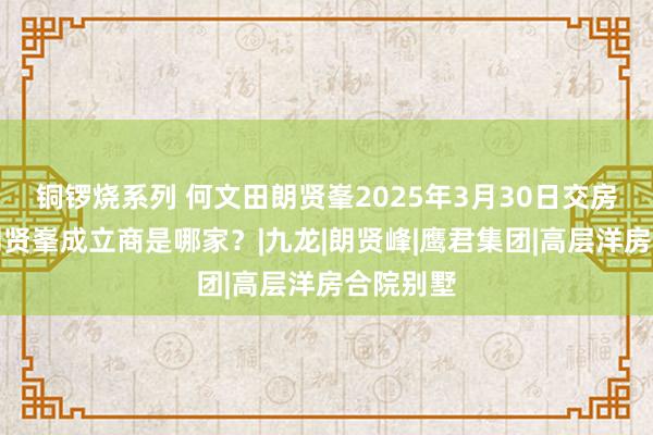 铜锣烧系列 何文田朗贤峯2025年3月30日交房交楼，朗贤峯成立商是哪家？|九龙|朗贤峰|鹰君集团|高层洋房合院别墅