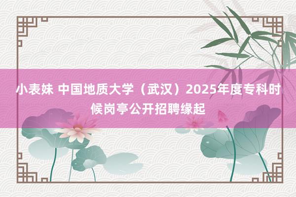小表妹 中国地质大学(武汉)2025年度专科时候岗亭公开招聘缘起